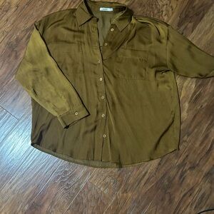 Olive Green Blouse